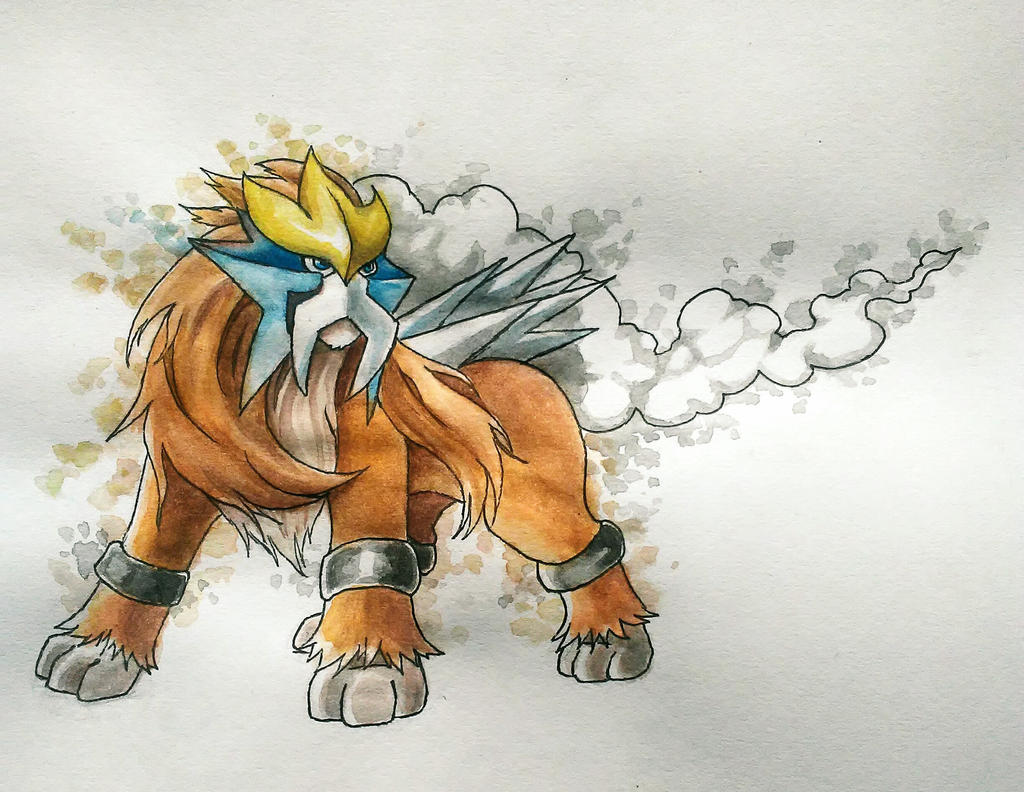 Shiny Entei by mich-spich on DeviantArt