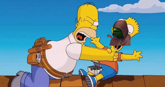 Homer strangling boldestroyer