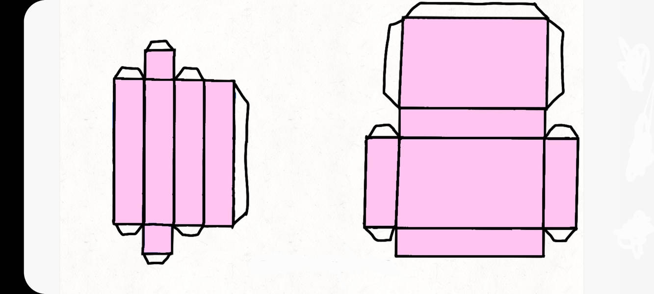 Rainbow friends pink papercraft template part 2 by FelixClaydude on