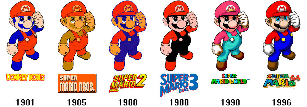 Super Mario Evolution by Leonardusky on DeviantArt