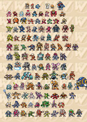 Mega Man Sprites 8-Bit V2