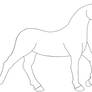 Edited horse line art