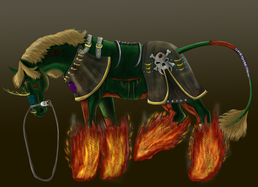 Fantasy Rider Steed Detailed Night Steed by Inthebellyofthewhale on DeviantArt