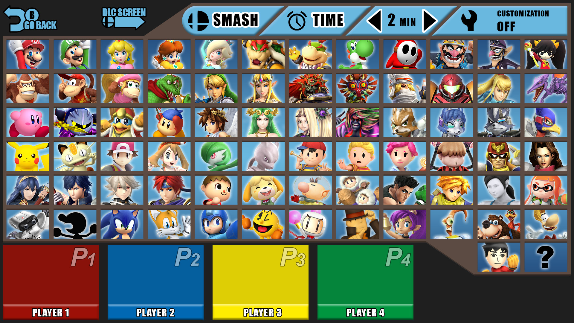 My Super Smash Bros Roster (before ultimate) by BundersProductions on