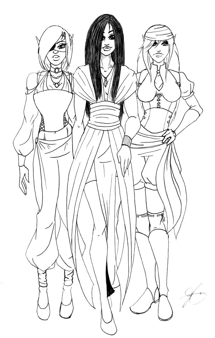 WiP: the Ladies of KDC (NPCs)