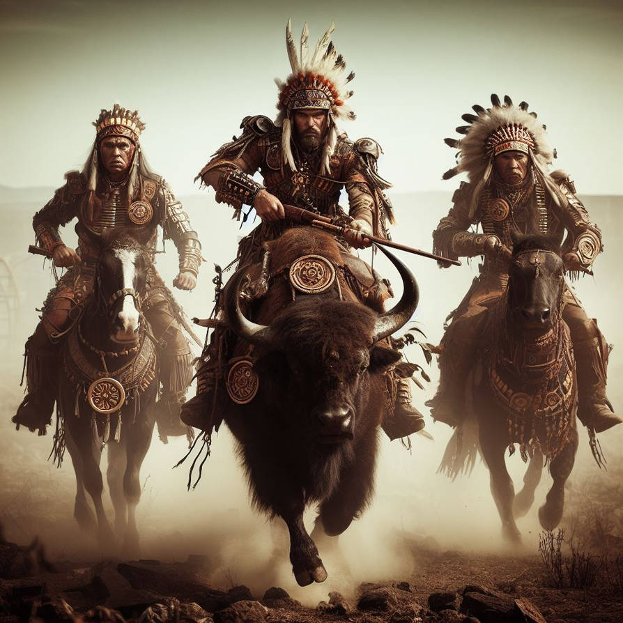 Knight Riding Us Buffalo Buffalo Rider by ryder68 on DeviantArt