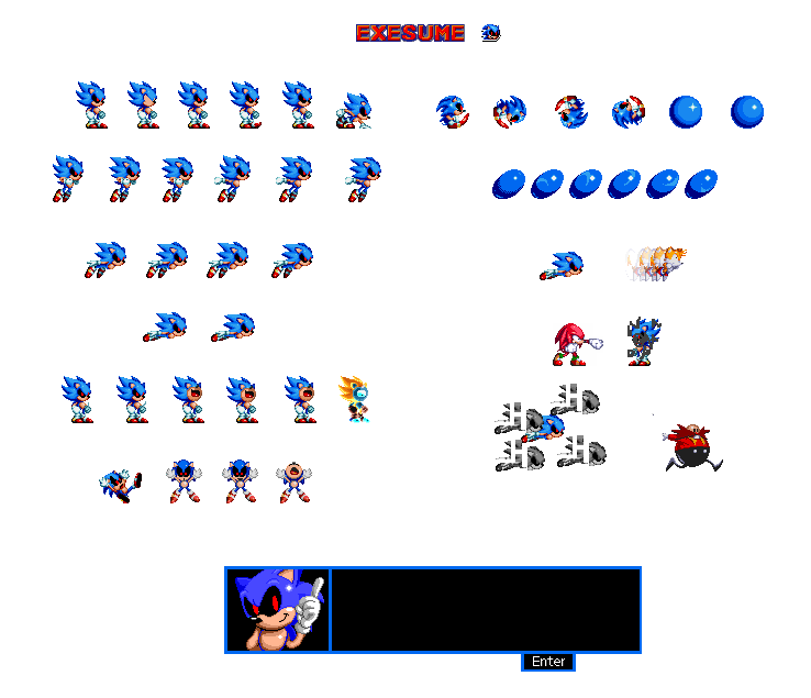 Sonic exe Sprites Version 4 by WarchieUnited on DeviantArt