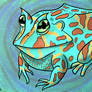 Pacman Frog Stylized Portrait