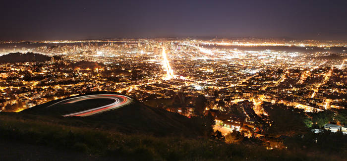 twin-peaks, view to San-Francisco