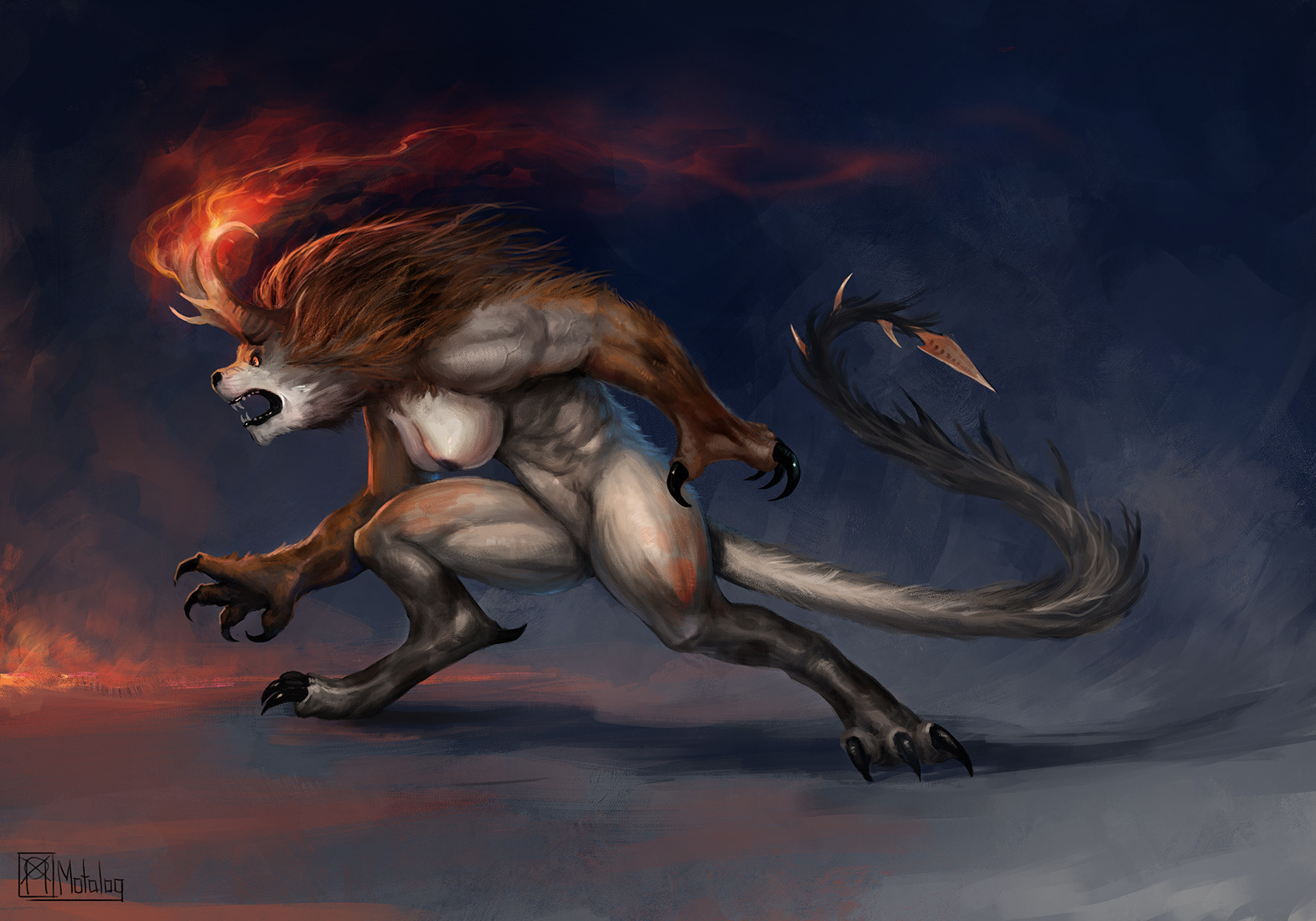 Demonic Deviantart Demonic form commission by Motolog on DeviantArt
