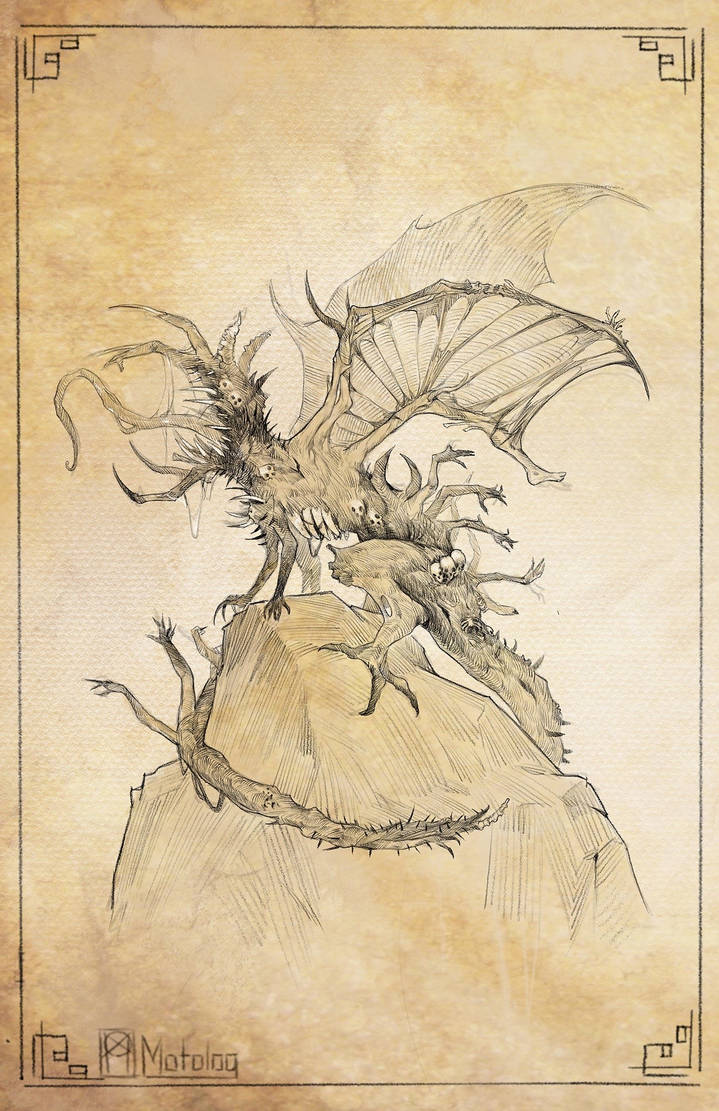 Dragon Corpse Corpse dragon by Motolog on DeviantArt