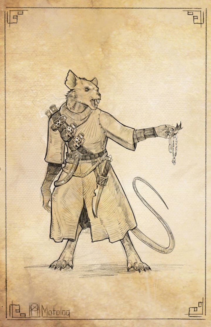 Skvadron Creature Skavenlike creature commission by Motolog on DeviantArt