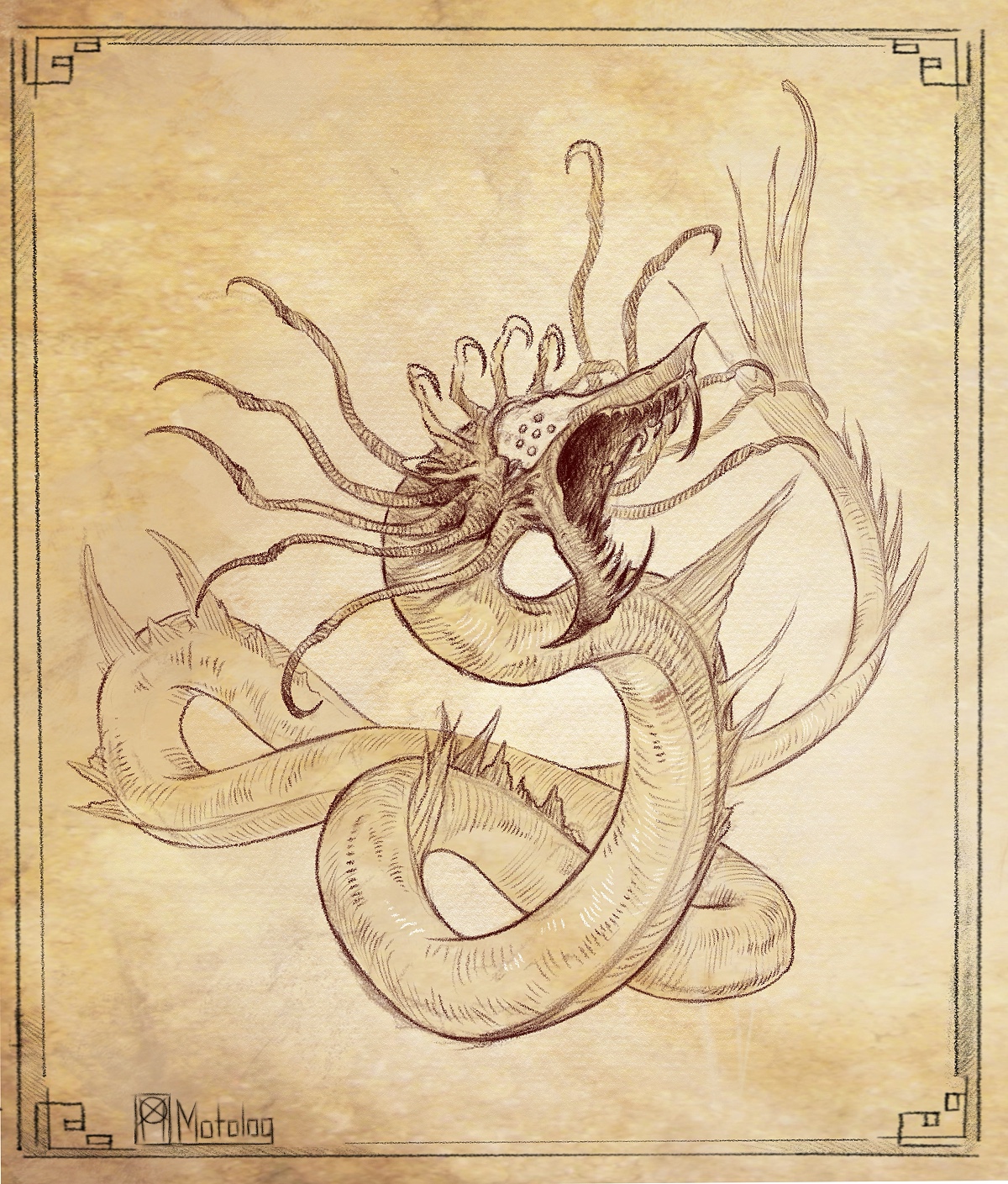 Serpent Avatar Eldritch sea serpent by Motolog on DeviantArt