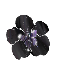 Space flower and butterfly