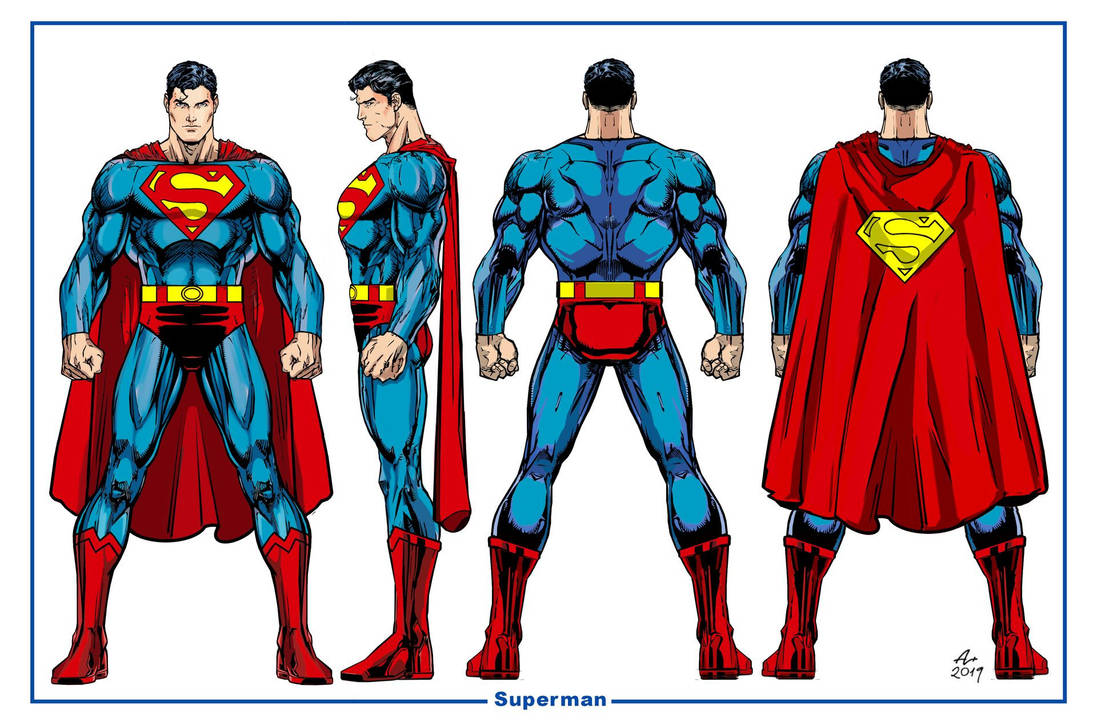 Superman Model Sheet by on DeviantArt