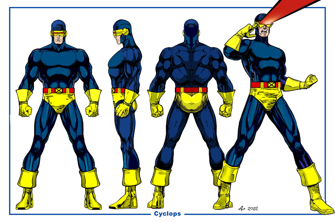 Classic Cyclops Model Sheet by CapitalComicsStudios on DeviantArt