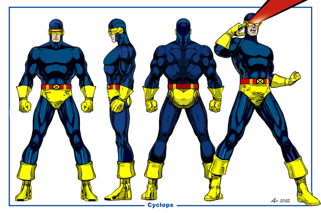 Classic Cyclops Model Sheet by on DeviantArt