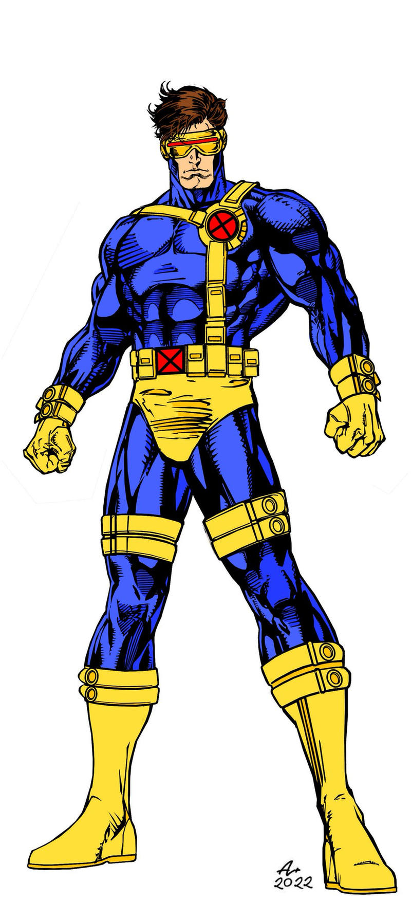 Cyclops X-men Colored by CapitalComicsStudios on DeviantArt