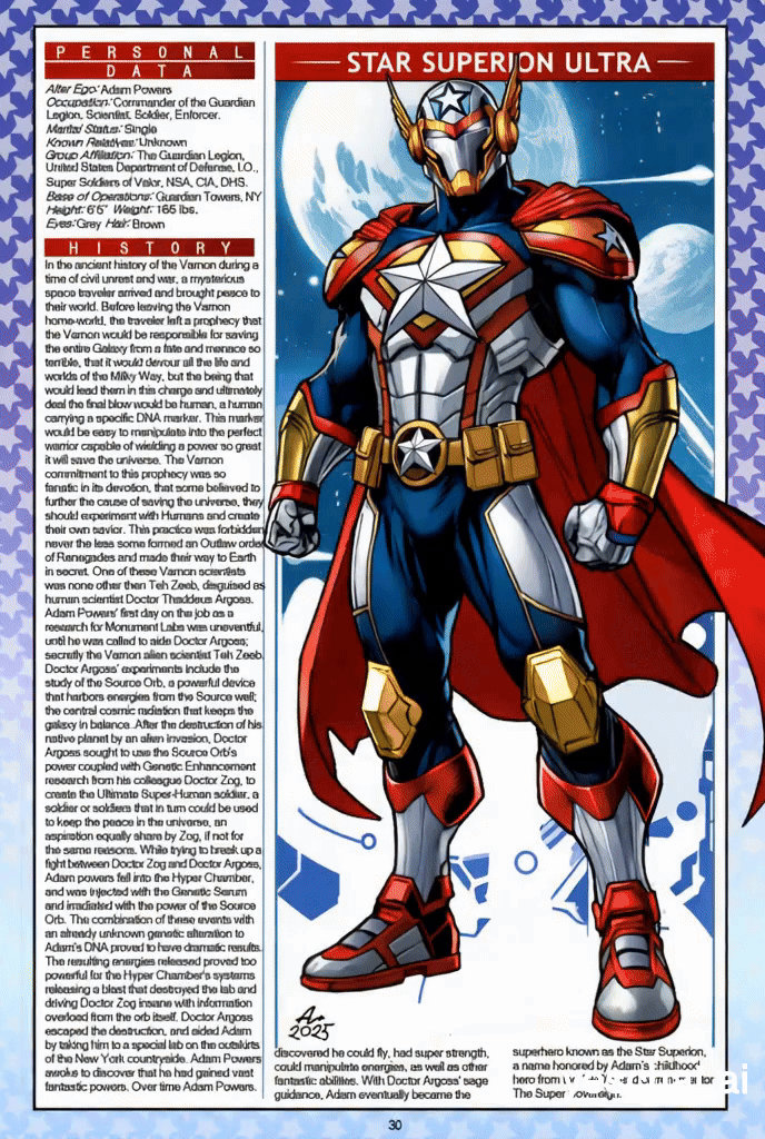 Star Superion Ultra Animated by AI by CapitalComicsStudios on DeviantArt