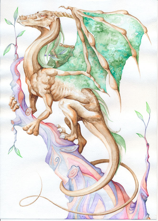 Dragon Using Magic Magic dragon by k0niczyna on DeviantArt