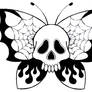 skull butterfly