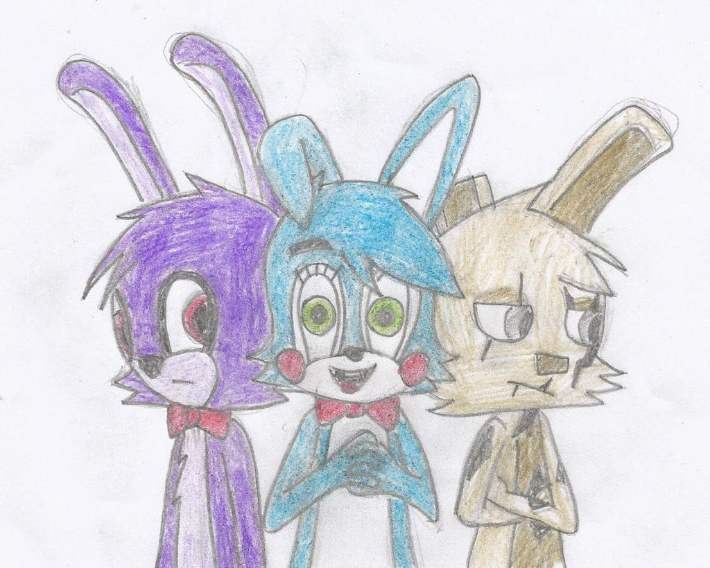 FNaF Three Rabbits by HideInBedroom on DeviantArt