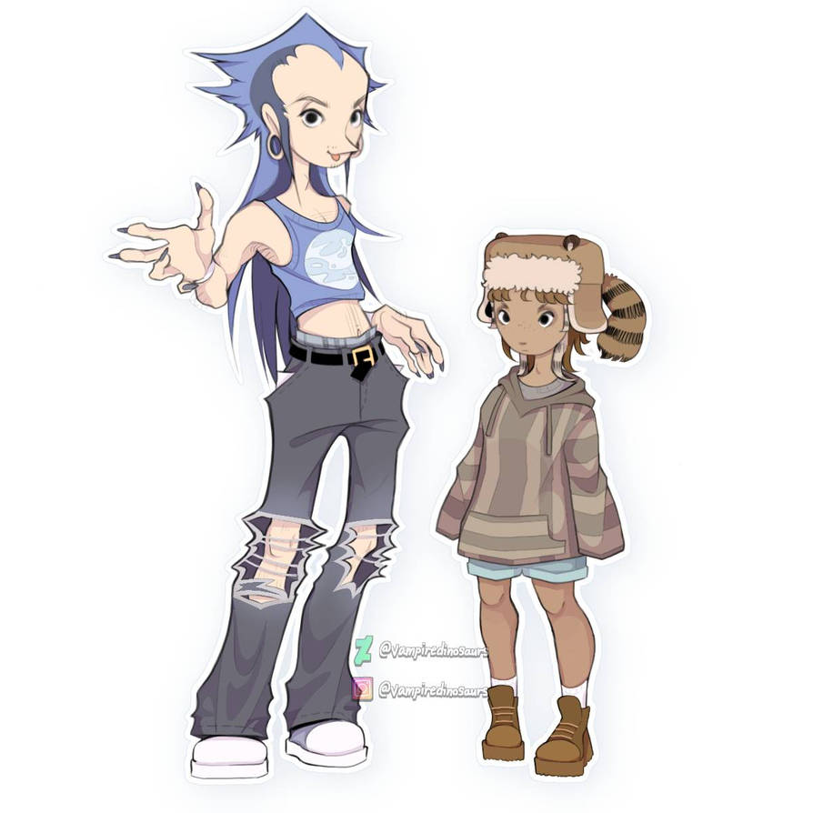 human mordecai and rigby by vampiredinosaurs on DeviantArt