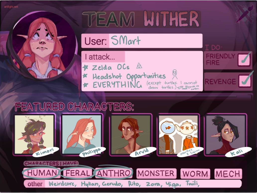 Art fight profile SMart by SMart38 on DeviantArt