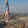 Gigantic Taylor Swift in Dubai