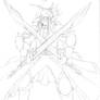 Silent Swordmaster lineart