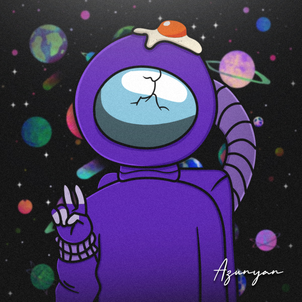 Among Us Digital Art Purple Avatar By Azunyansama On Deviantart Among Us Digital Art Purple Avatar By Azunyansama On Deviantart