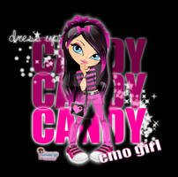 Dress Up Candy - Emo Girl Logo Fan Art