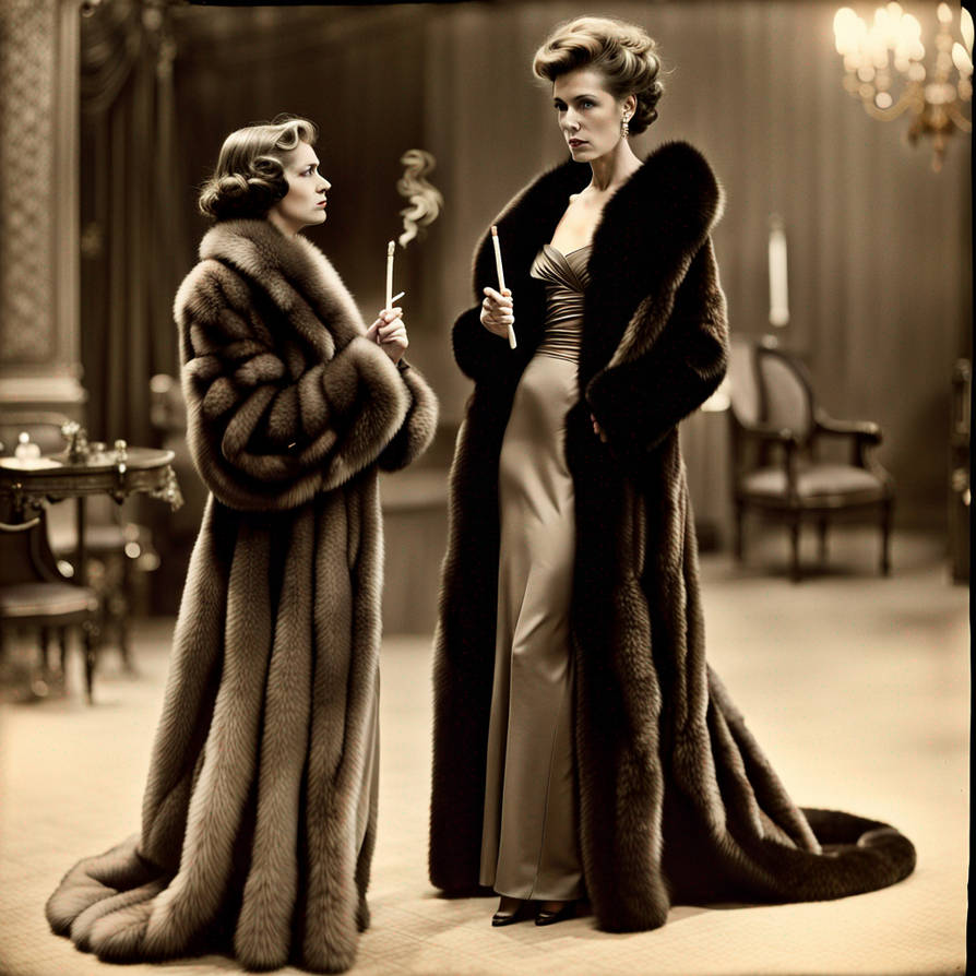 Mean Girls In Fur Smoking Their Long Cigarettes By Marlene01640 On mean-girls-in-fur-smoking-their-long-cigarettes-by-marlene01640-on