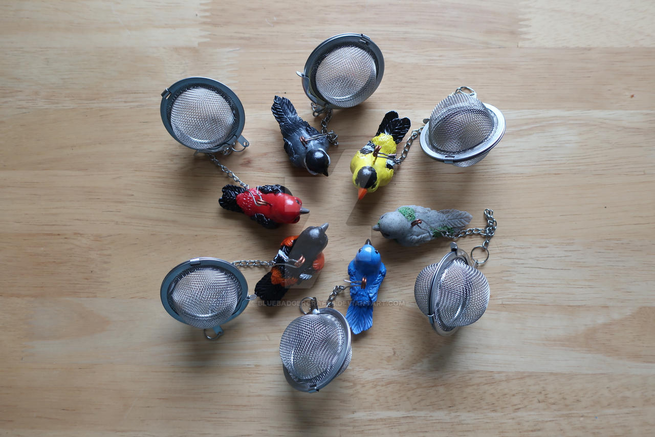 Tea Infuser Birds by bluebadgercrafts on DeviantArt