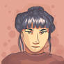 Girl with bangs