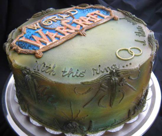 Step Dads Grooms Cake: World of Warcraft Cake!! 2