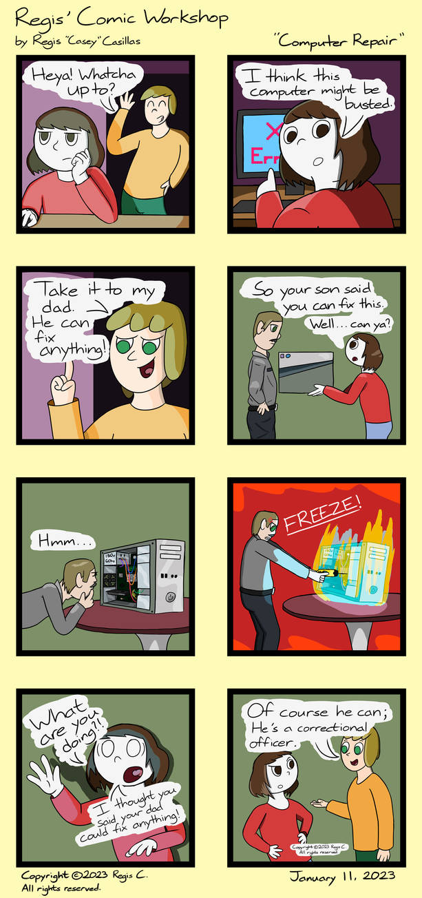 Regis' Comic Workshop - Computer Repair (2023) by RegisCasillas on ...