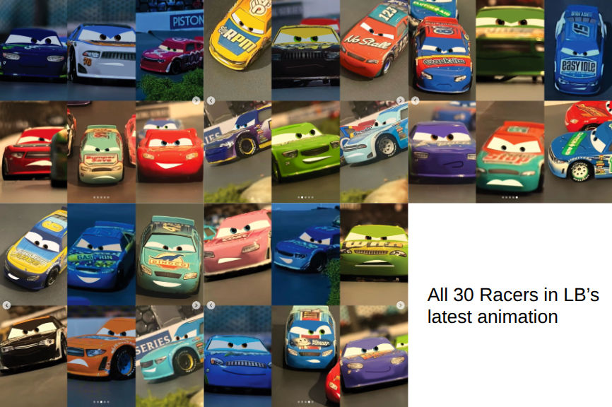 All 30 Racers in LB's latest animation by MWHoyt on DeviantArt