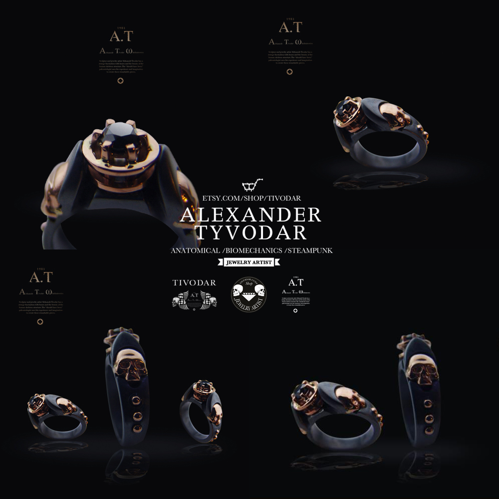 Skull engagement ring | TYVODAR.COM