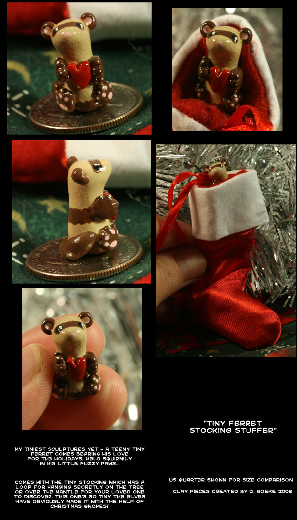 Tiny Ferret Stocking Stuffer