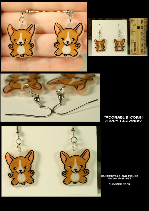 Corgi Pup Earrings