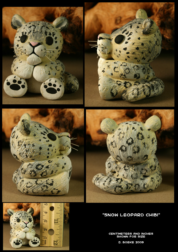 Snow Leopard Chibi