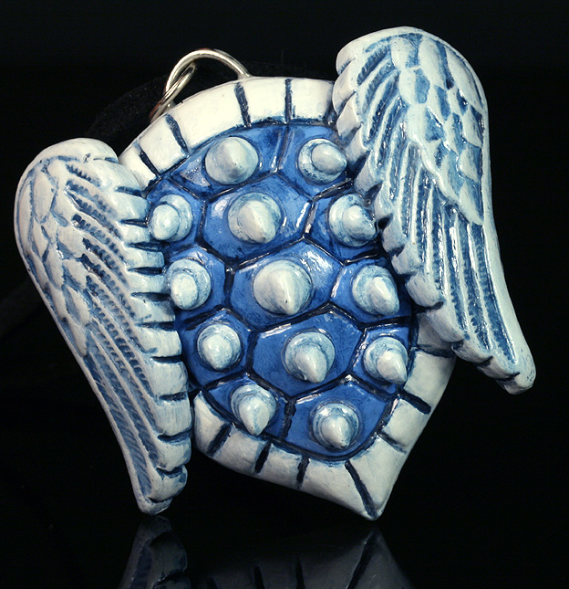 Blue Spiked Turtle Shell