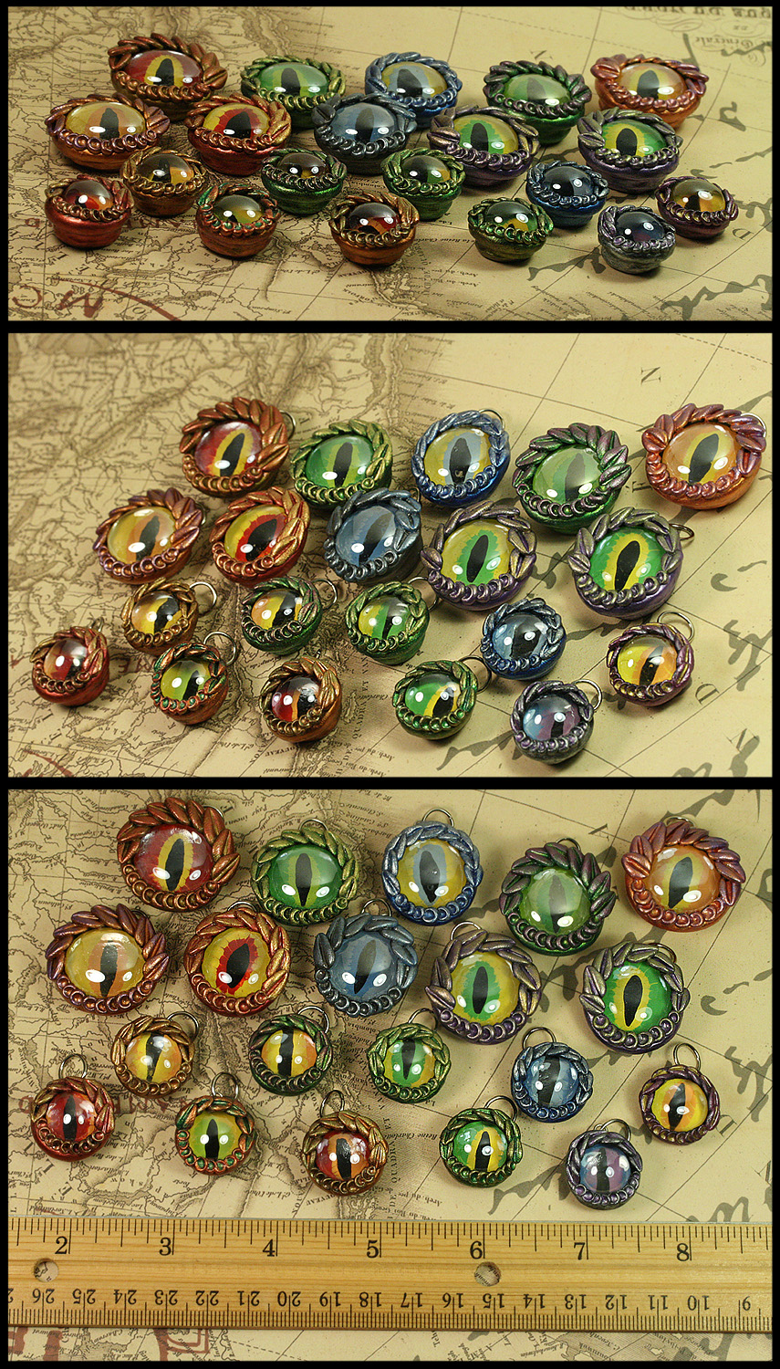 Dragons' Eyes Pendants