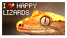 Happy Lizards Stamp by CatharsisJB