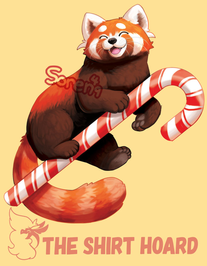 Panda Cane Candy cane Red Panda by Soren-49 on DeviantArt