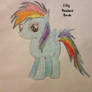 Filly Rainbow Dash drawing.