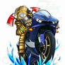 Motorcyclist firefighter