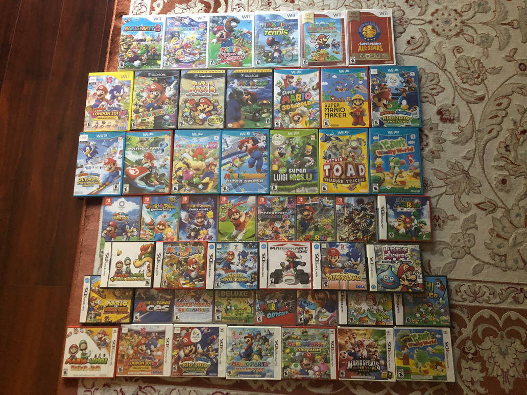Mario Collection Ps3 My Mario Game Collection (Updated) by NurseVictoriaFTW on DeviantArt