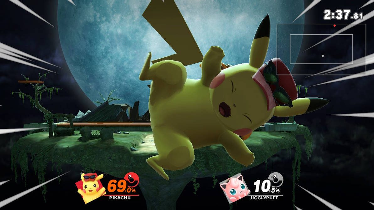 SSBU: Pikachu (Glassed Hat) Screen KO by NurseVictoriaFTW on DeviantArt